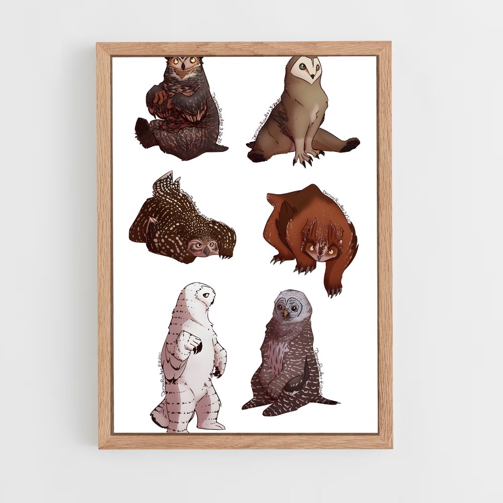 ap-owlbear-1 cadre Bois clair