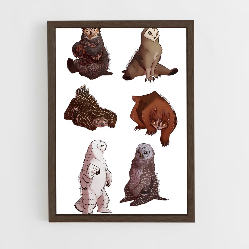 ap-owlbear-1 cadre Bois foncé