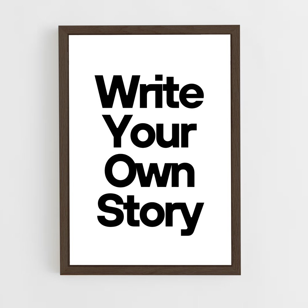 ap-own your story-1 cadre Bois foncé