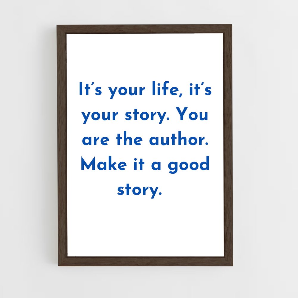 ap-own your story-4 cadre Bois foncé