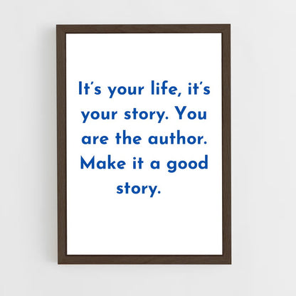 ap-own your story-4 cadre Bois foncé