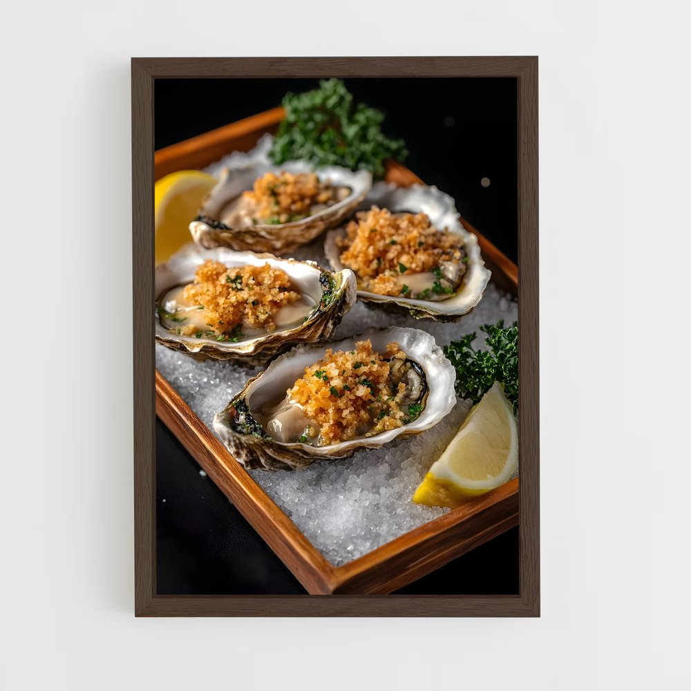 ap-oysters-5 cadre Bois foncé