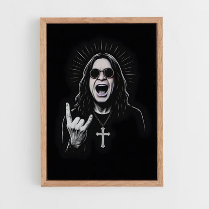 ap-ozzy osbourne-4 cadre Bois clair