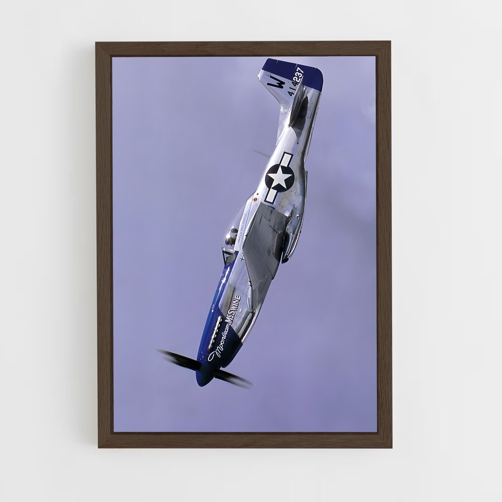 ap-p-51 mustang-1 cadre Bois foncé