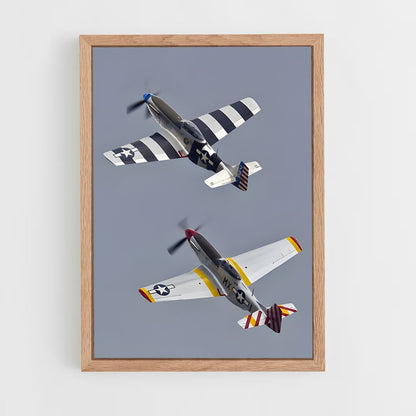 ap-p-51 mustang-4 cadre Bois clair