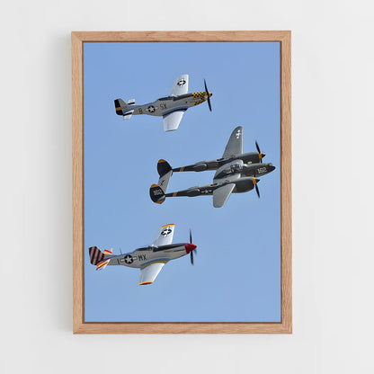 ap-p-51 mustang-5 cadre Bois clair