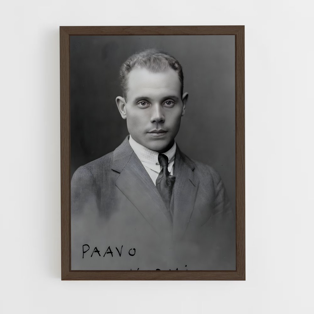 ap-paavo nurmi-1 cadre Bois foncé