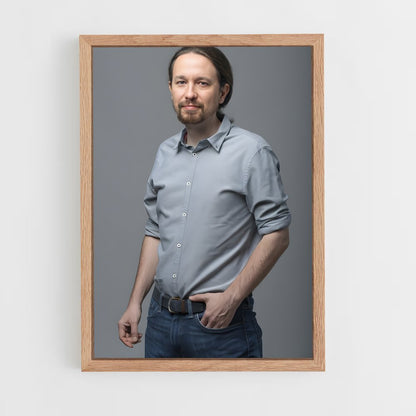 ap-pablo iglesias-1 cadre Bois clair
