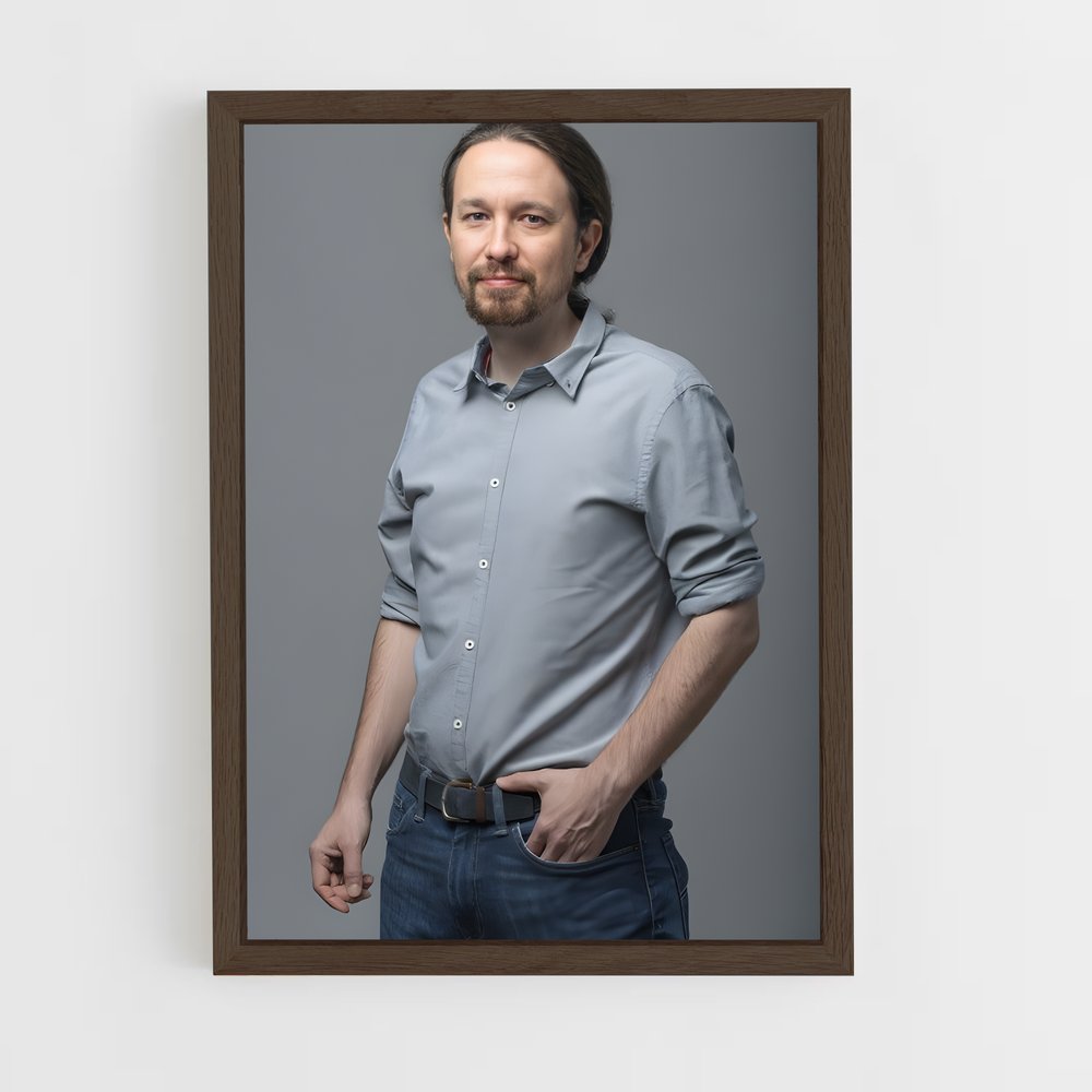 ap-pablo iglesias-1 cadre Bois foncé