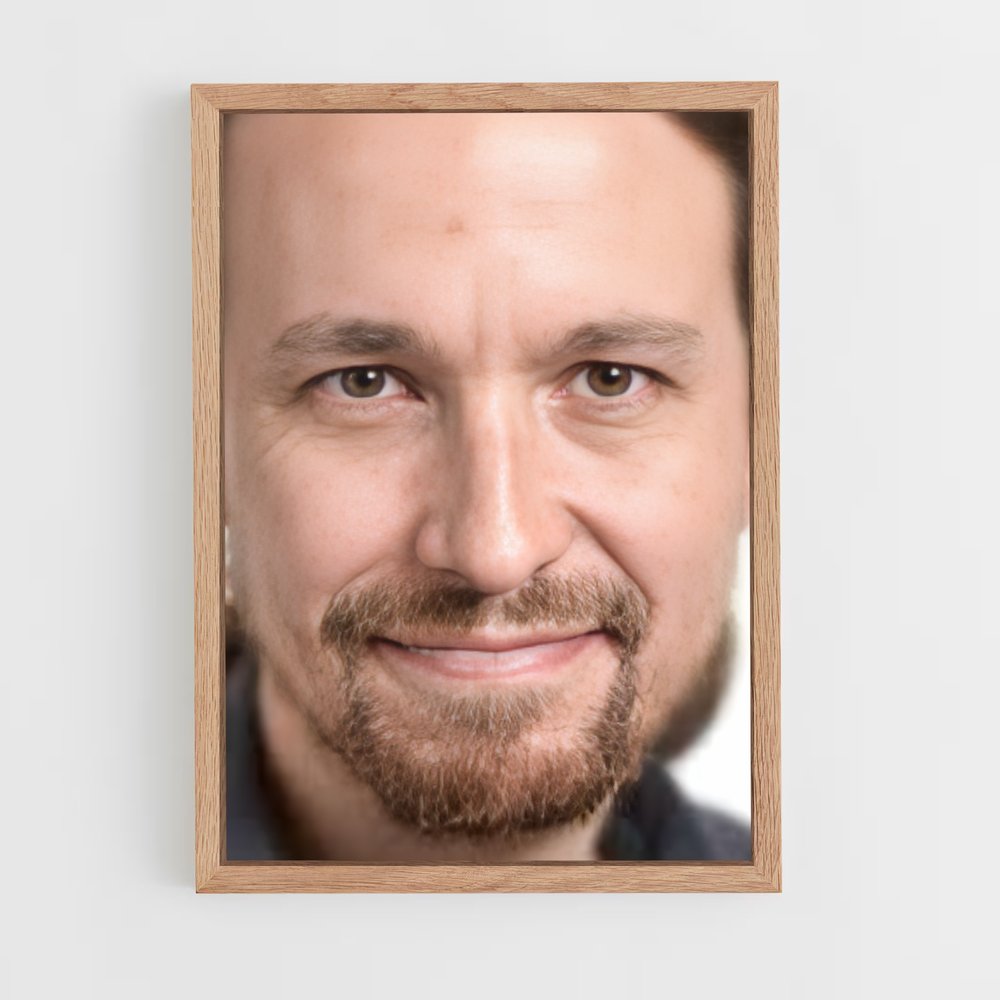 ap-pablo iglesias-3 cadre Bois clair