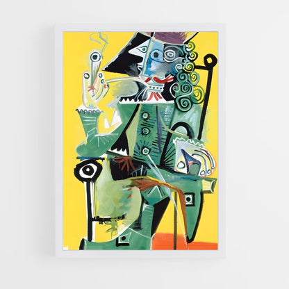 ap-pablo picasso-1 cadre Blanc