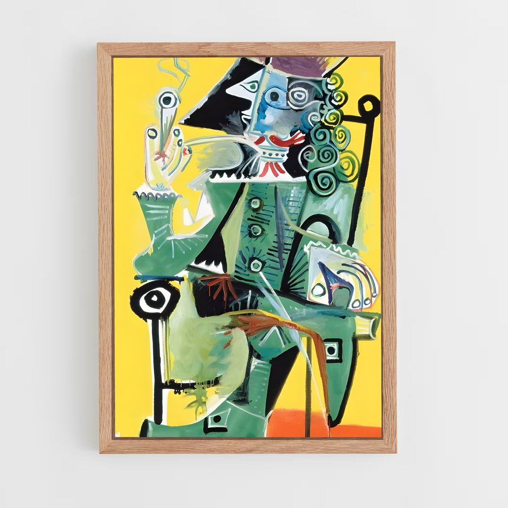 ap-pablo picasso-1 cadre Bois clair