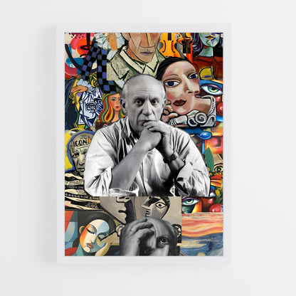 ap-pablo picasso-5 cadre Blanc