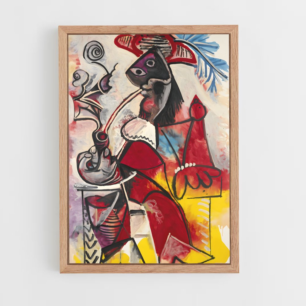 ap-pablo picasso-6 cadre Bois clair