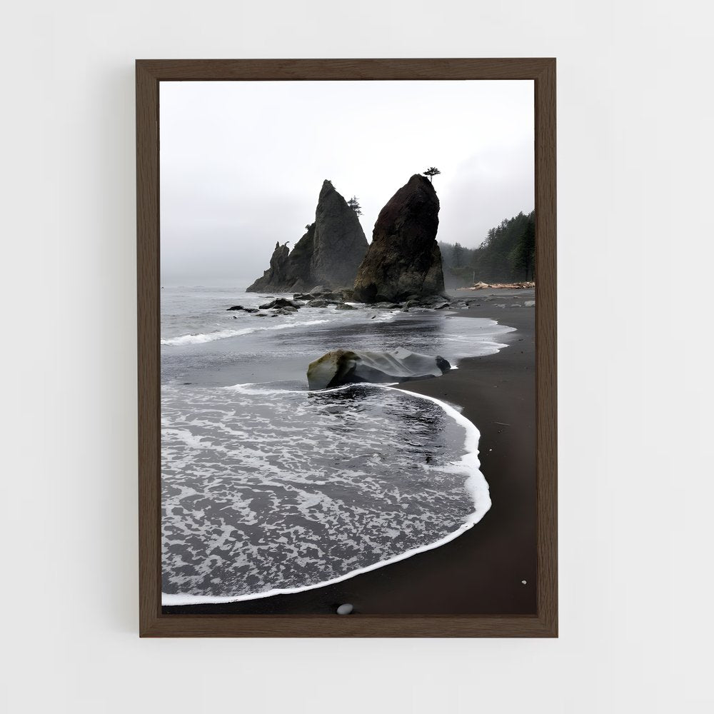 ap-pacific ocean-11 cadre Bois foncé