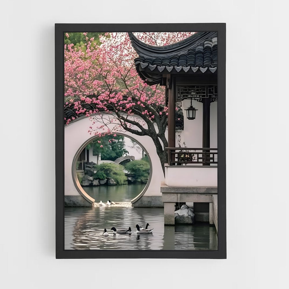 ap-pagoda style architecture-4 cadre Noir
