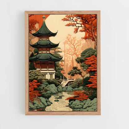 ap-pagoda style architecture-6 cadre Bois clair