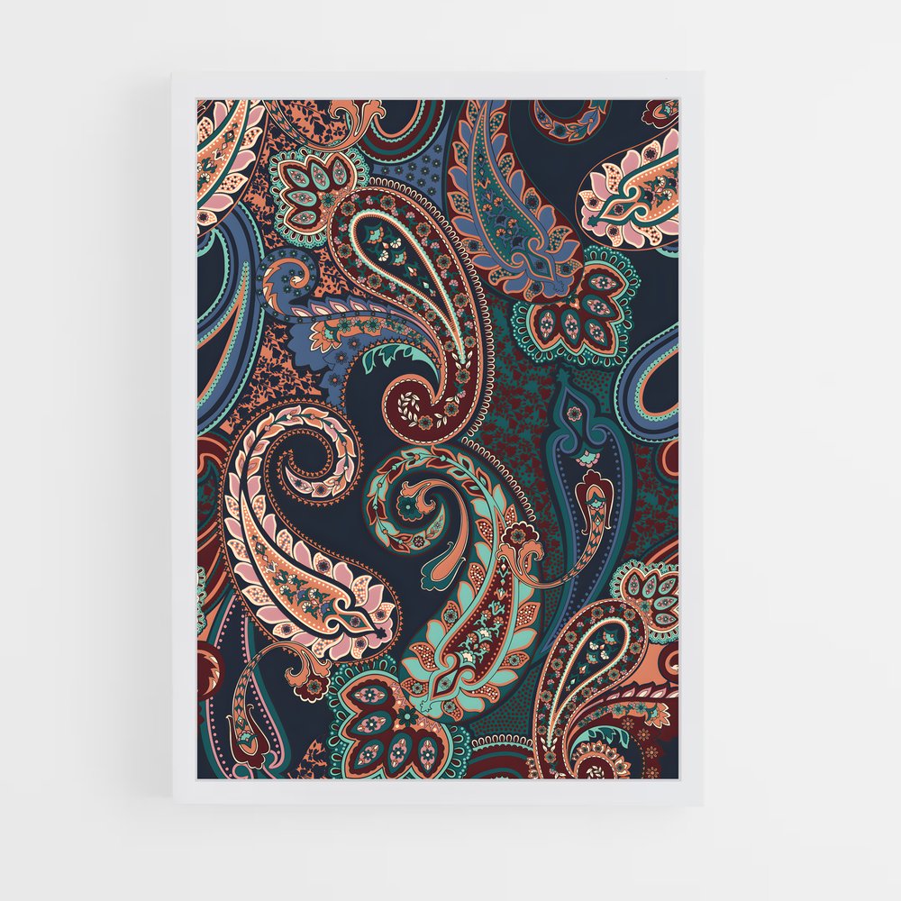 ap-paisley-1 cadre Blanc