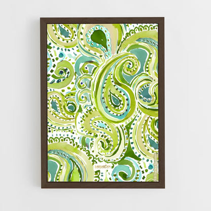 ap-paisley-10 cadre Bois foncé