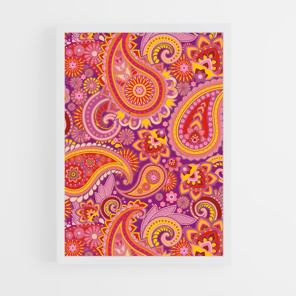 ap-paisley-12 cadre Blanc
