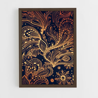 ap-paisley-7 cadre Bois foncé