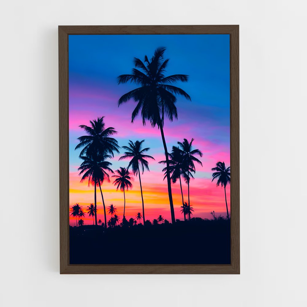 ap-palm-10 cadre Bois foncé