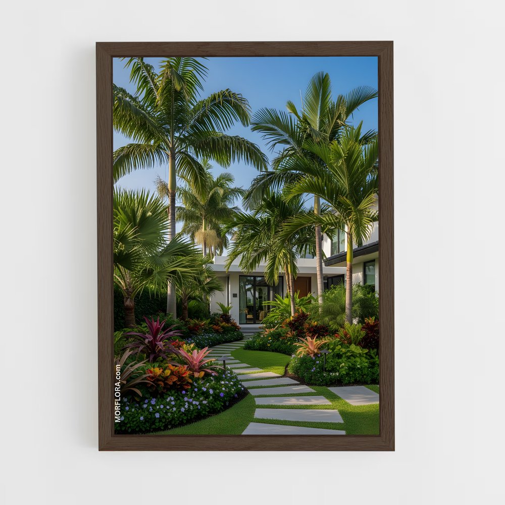 ap-palm-4 cadre Bois foncé