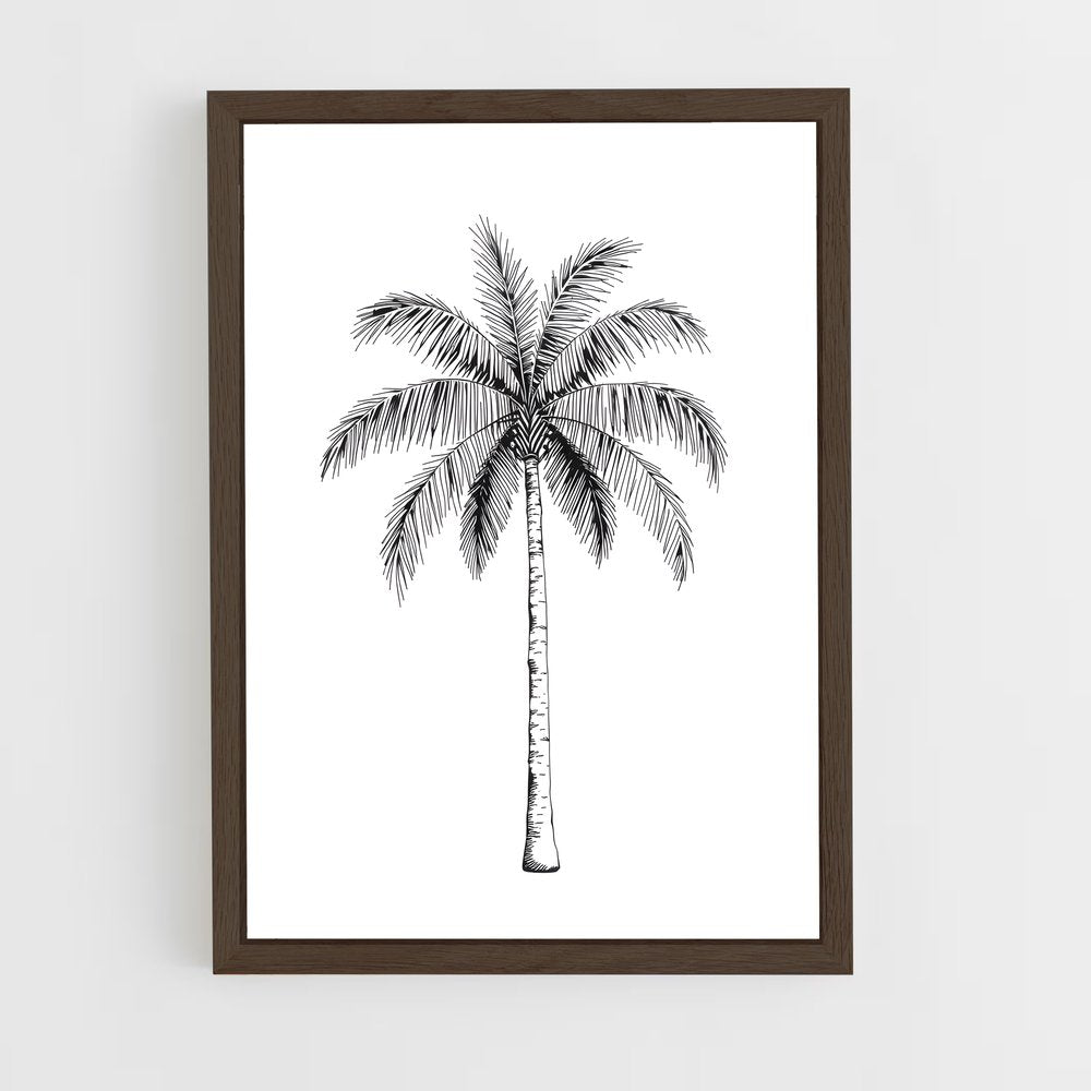 ap-palm-7 cadre Bois foncé