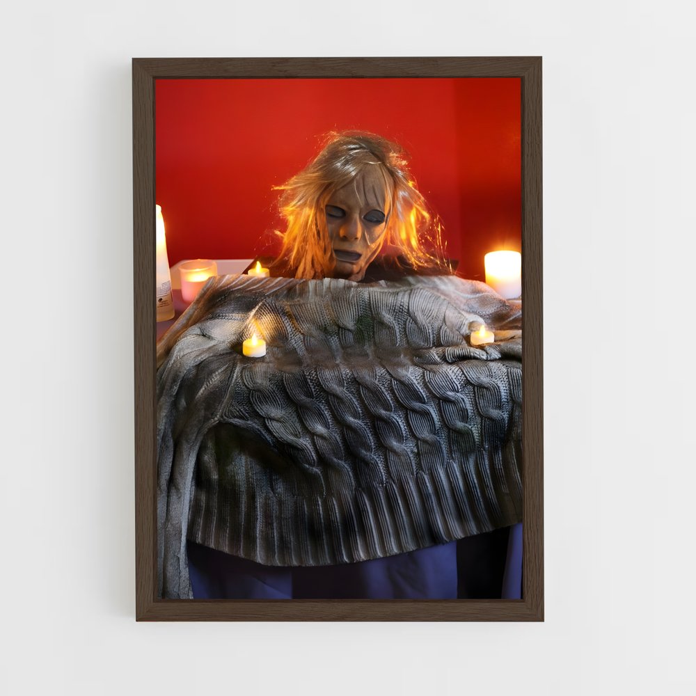 ap-pamela voorhees-1 cadre Bois foncé