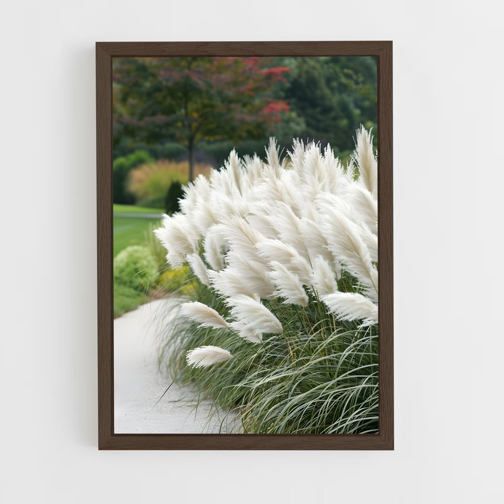 ap-pampas grass-2 cadre Bois foncé