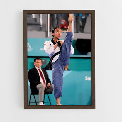 ap-pan american games judo-2 cadre Bois foncé