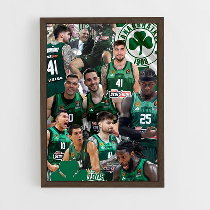ap-panathinaikos basketball-7 cadre Bois foncé