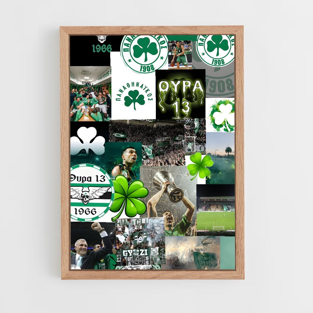 ap-panathinaikos fc-6 cadre Bois clair