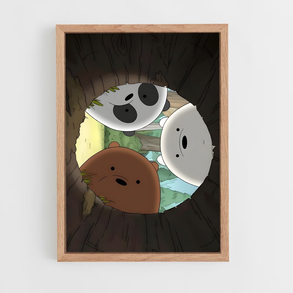 ap-panda we bare bears-1 cadre Bois clair