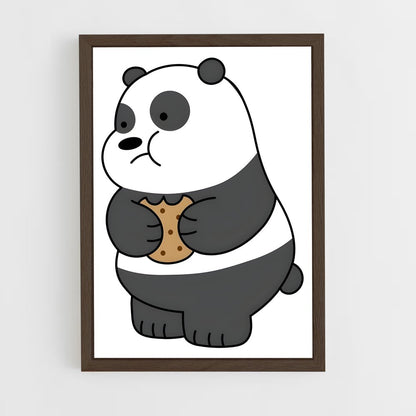 ap-panda we bare bears-2 cadre Bois foncé