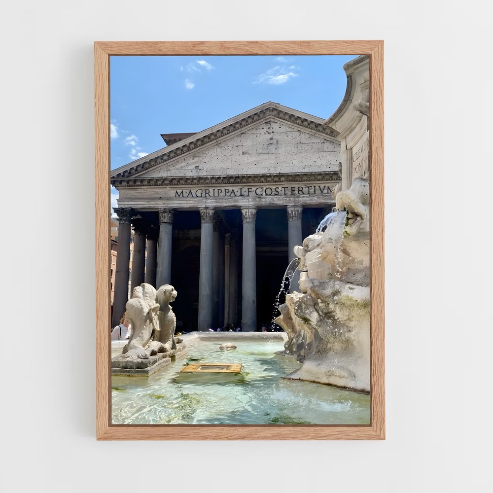 ap-pantheon rome-5 cadre Bois clair