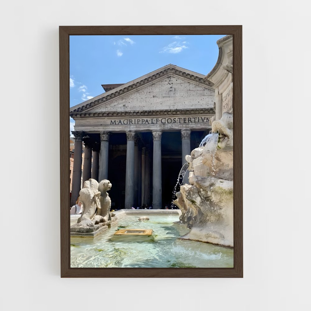 ap-pantheon rome-5 cadre Bois foncé
