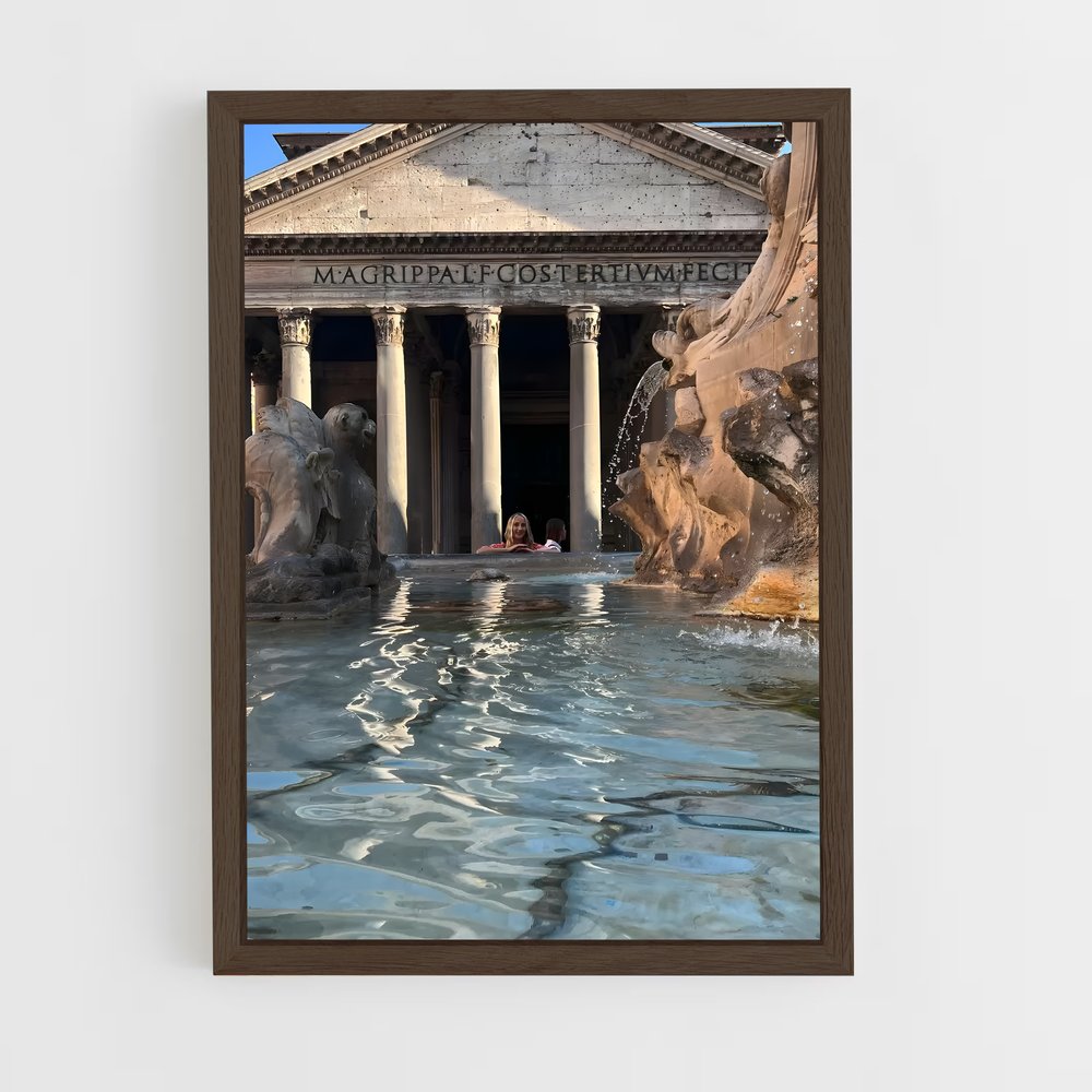 ap-pantheon rome-6 cadre Bois foncé