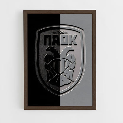 ap-paok thessaloniki fc-4 cadre Bois foncé