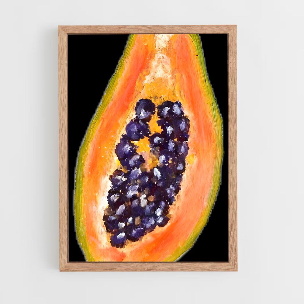 ap-papaya-10 cadre Bois clair