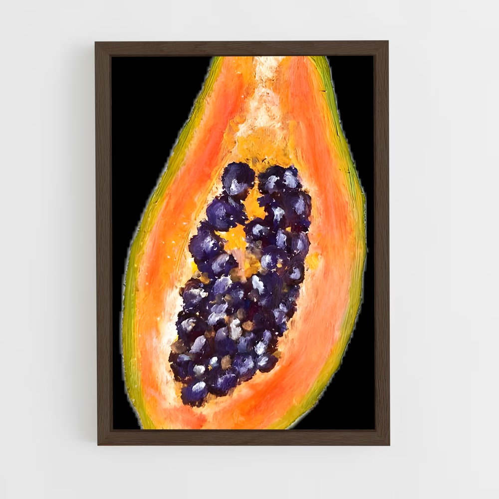 ap-papaya-10 cadre Bois foncé