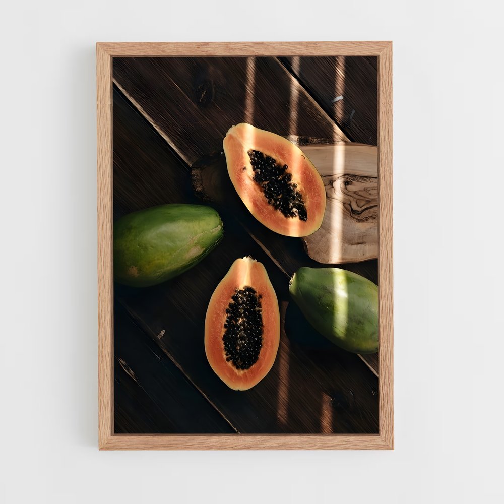ap-papaya-11 cadre Bois clair