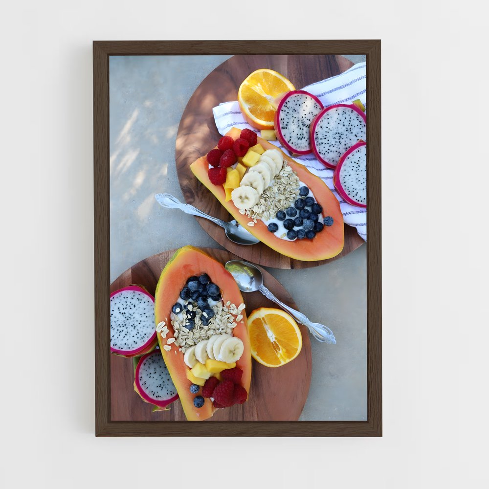 ap-papaya-9 cadre Bois foncé