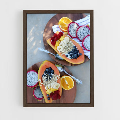 ap-papaya-9 cadre Bois foncé