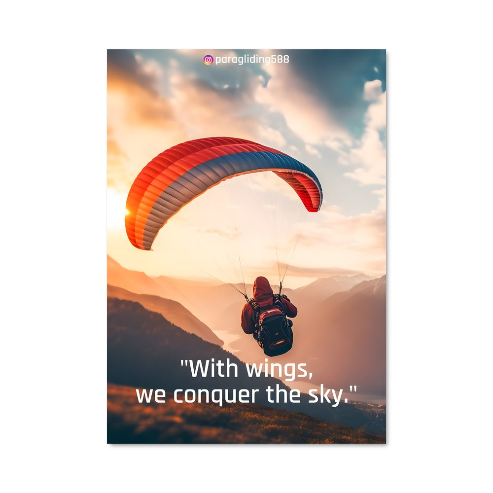 Poster Parapente Élevé