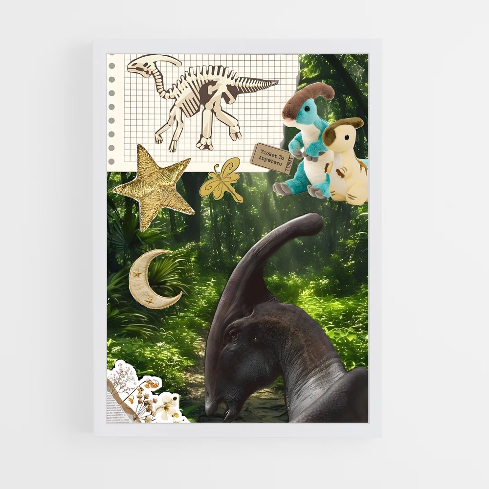 ap-parasaurolophus-6 cadre Blanc