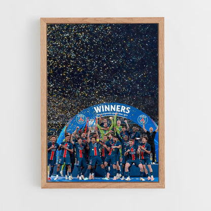ap-paris saint-germain fc-2 cadre Bois clair