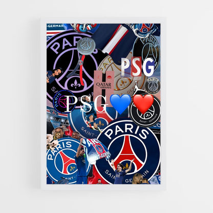 ap-paris saint-germain fc-4 cadre Blanc