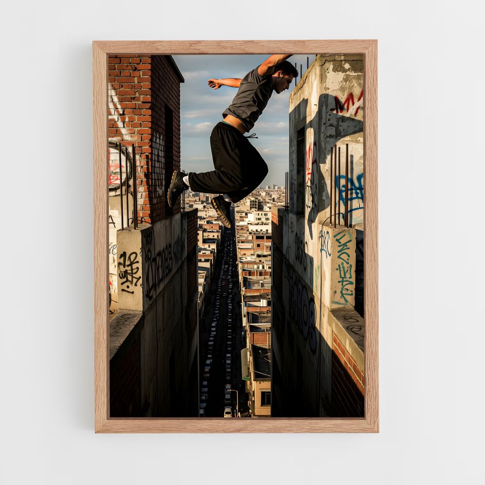 ap-parkour freerunning-4 cadre Bois clair