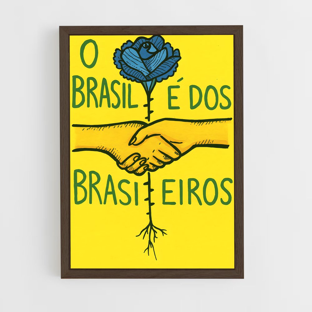 ap-partido liberal brazil-3 cadre Bois foncé